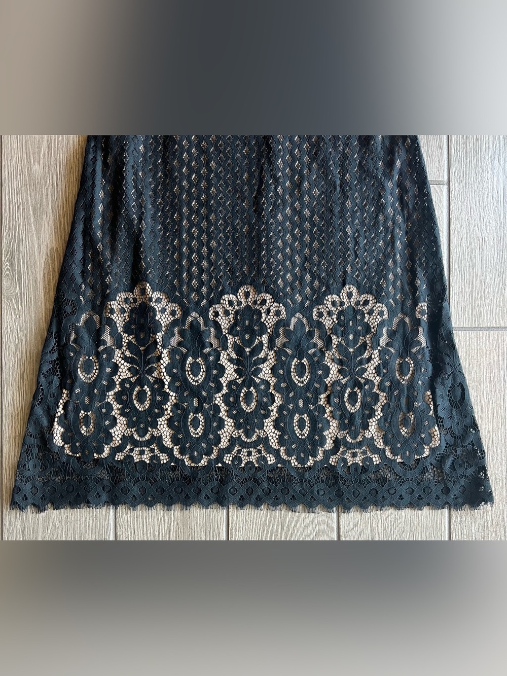 love, Fire Black Lace High-Neck Mini Dress Size Medium - Picture 7 of 13
